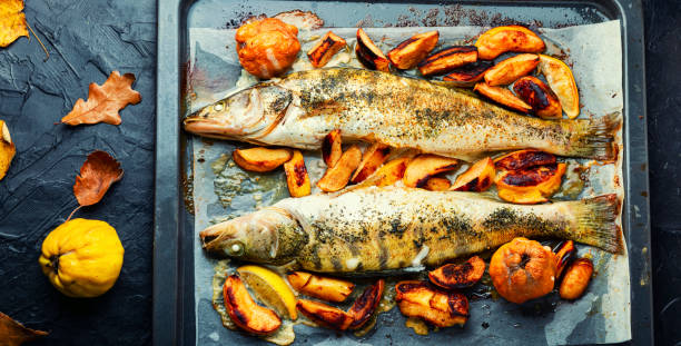 istock Diet fish, seasonal recipe. 1354382171
