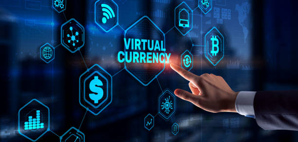 istock Virtual Currency Exchange Investment concept. Financial Technology Background 1354384145
