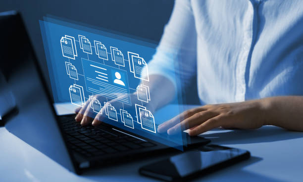 Software for security, searching and managing corporate files and employee information.Corporate data management system and document management system with employee privacy.Employee confidentiality Software for security, searching and managing corporate files and employee information.Corporate data management system and document management system with employee privacy.Employee confidentiality. whisperer pictures stock pictures, royalty-free photos & images