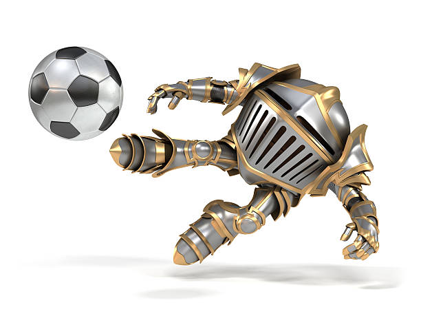 knight jogador de futebol - knight cartoon three dimensional shape humor - fotografias e filmes do acervo