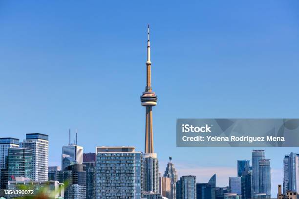 Toronto City Skyline In Canada Stock Photo - Download Image Now - CN Tower, Toronto, Canada