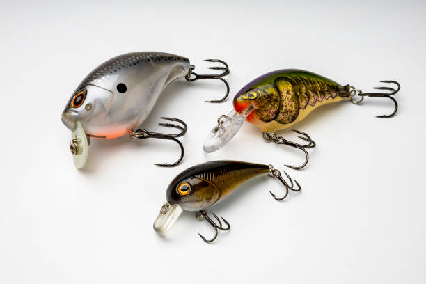 istock Artificial baits for catching of the predatory fishes on white background 1354393060