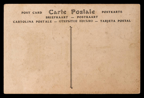 istock Used paper background. Vintage mail letter. Cardboard 1354397802