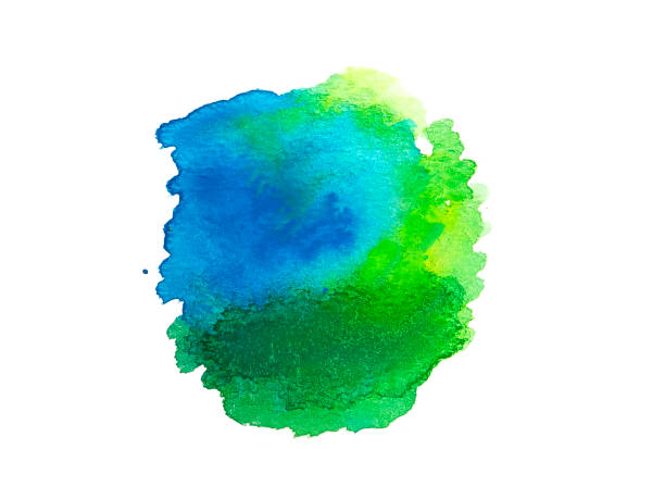 istock Abstract watercolor hand paint texture, isolated on white background 1354402981