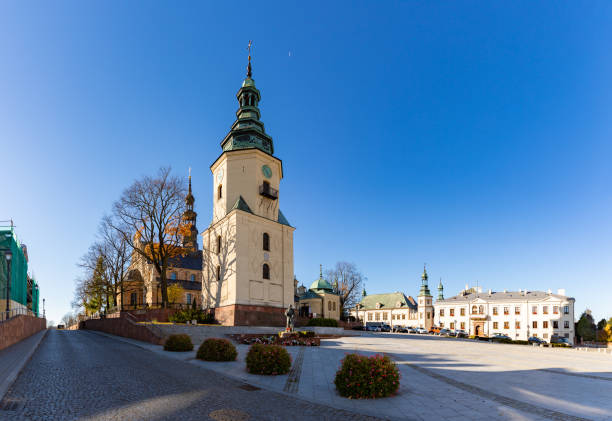 Kielce Cathedral stock photo