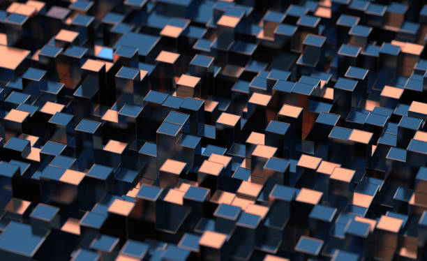 istock Abstract 3D Geometric Shapes Cube Blocks Background 1354406306