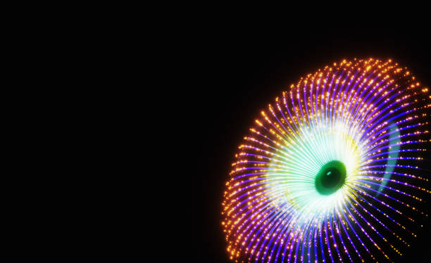 istock Abstract Digital Futuristic Eye 1354406368