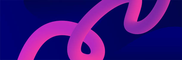 istock Modern colorful 3d wave wide banner background. Abstract background for banner design. Web banner, texture, and header for website. Vector abstract graphic design banner pattern background template. 1354411795