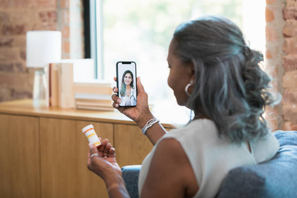 istock Doctor talks with patient during virtual medical appointment 1354411927