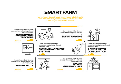 Farm Workflow Smart Farm Related Process Infographic Template Process Timeline Chart ...
