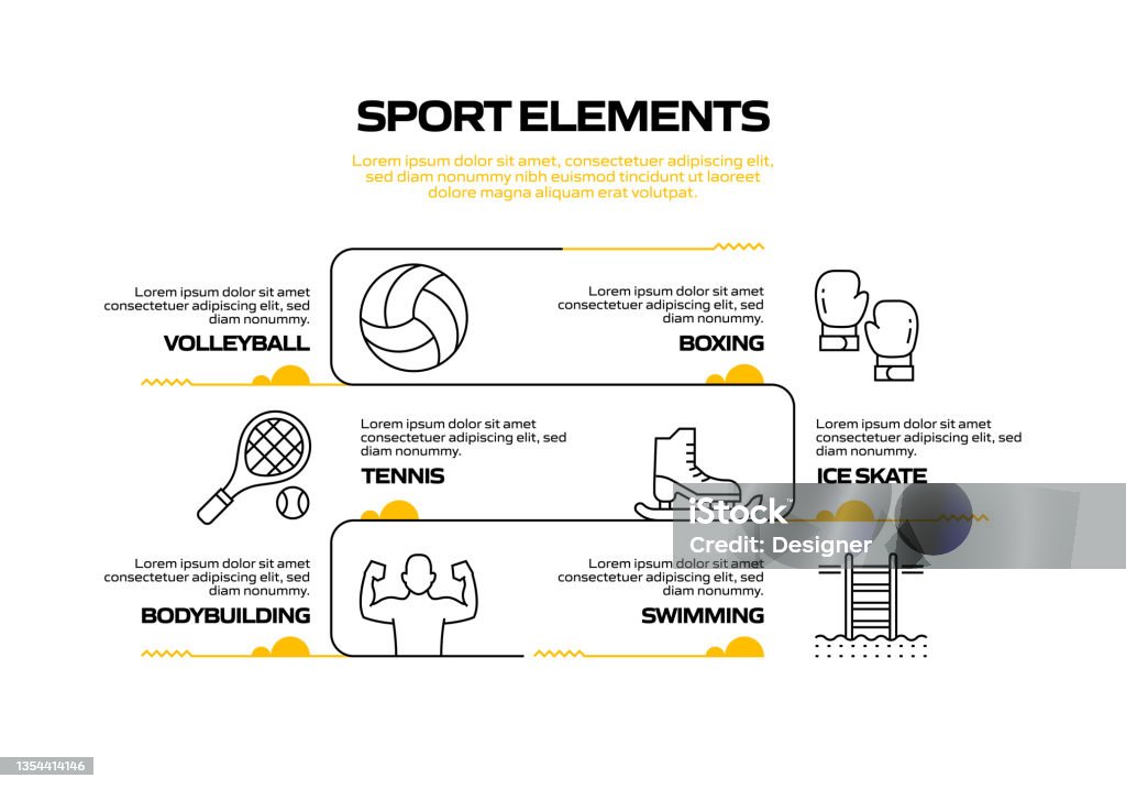Sports Process Graphics Sport Related Process Infographic Template Process Timeline Chart ...