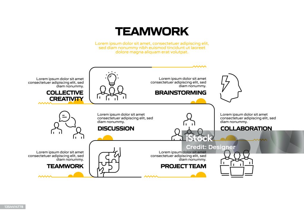 Teamwork Related Process Infographic Template Process Timeline Chart ...