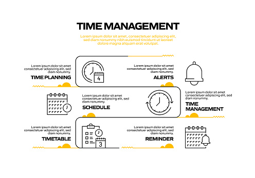 Time Management Related Process Infographic Template Process Timeline ...