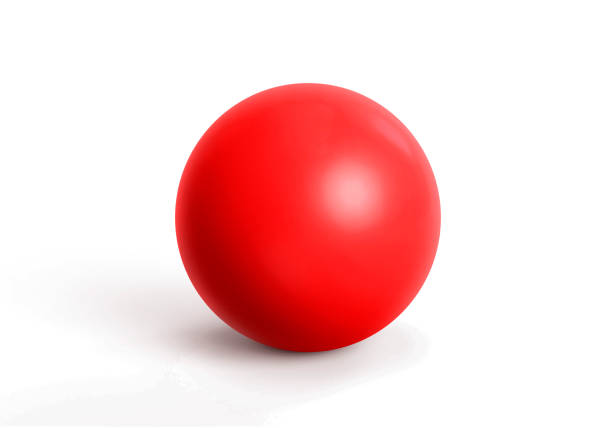 esfera de globo o bola aislada sobre un fondo blanco. ilustración 3d - pelota fotografías e imágenes de stock