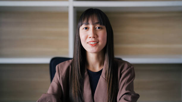 istock Asian woman having a job interview. 1354426488