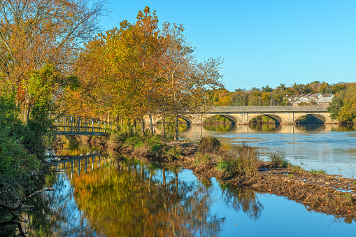 A scenic view from Boyd Park in New Brunswick New Jersey.