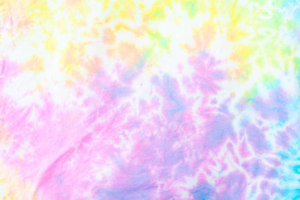 pastel  tie dye colorful on cotton background - tie die imagens e fotografias de stock
