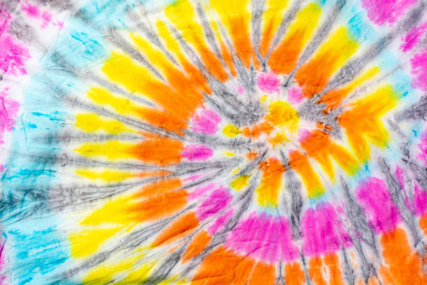 istock Tie dye colorful on cotton background. 1354434416