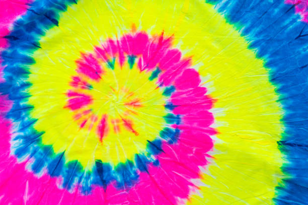 istock Tie dye colorful on cotton background. 1354436012
