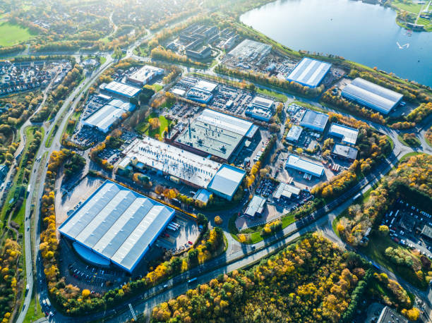 almacén en milton keynes, reino unido - sudeste de inglaterra fotografías e imágenes de stock