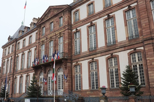 Strasbourg City Hall, exterior view, city of Strasbourg, Bas Rhin department, Alsace, France