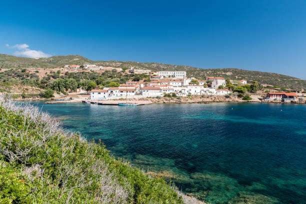 Cala d'Oliva, small town in the Asinara island (Sardinia, Italy)