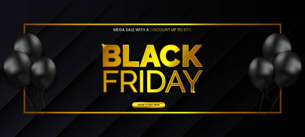 istock Black friday sale shopping tag cover and web banner design template. Use for poster, flyer, discount, shopping, promotion, advertising. 1354453706