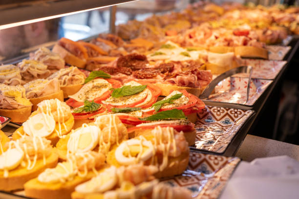 istock tapas in view at a bar in Venice, Italy 1354472892