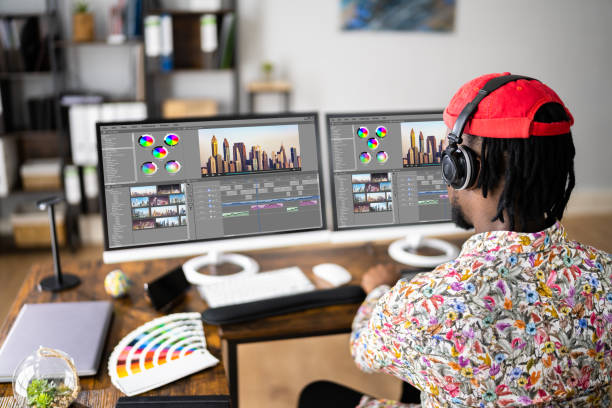 istock African American Video Editor Tech Job 1354480380