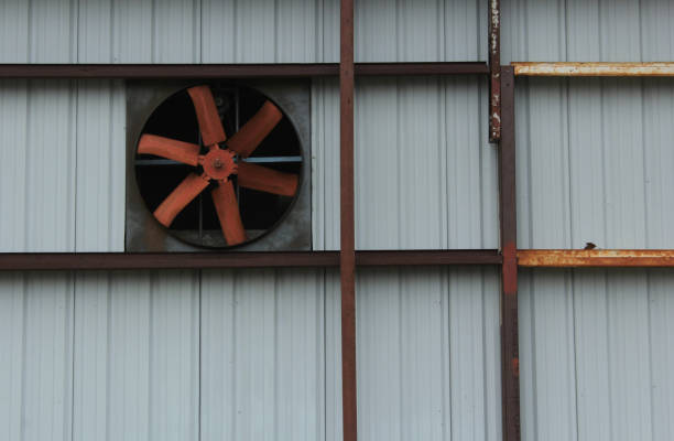 Abandoned Industrial Building Closeup Background