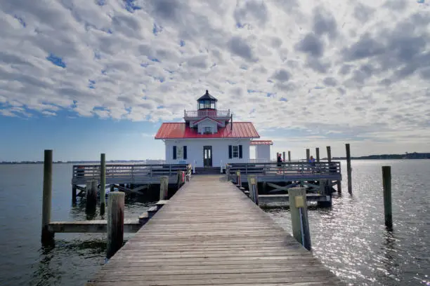 Photo of Roanoke Marshes Lighthouse Manteo North Carolina Harbor Outer Banks NC Coastal Historic Island