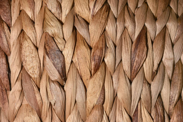 Palm fiber weaving close up texture background Palm fiber weaving close up texture background. High quality photo raffia stock pictures, royalty-free photos & images