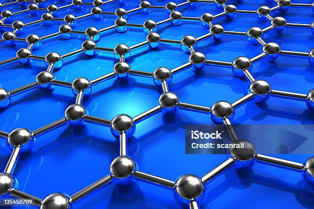 Abstrakte Molekularen Nanostructure Modell Stockfoto und mehr Bilder von Kohlenstoff-Atom - Kohlenstoff-Atom, Abstrakt, Analysieren