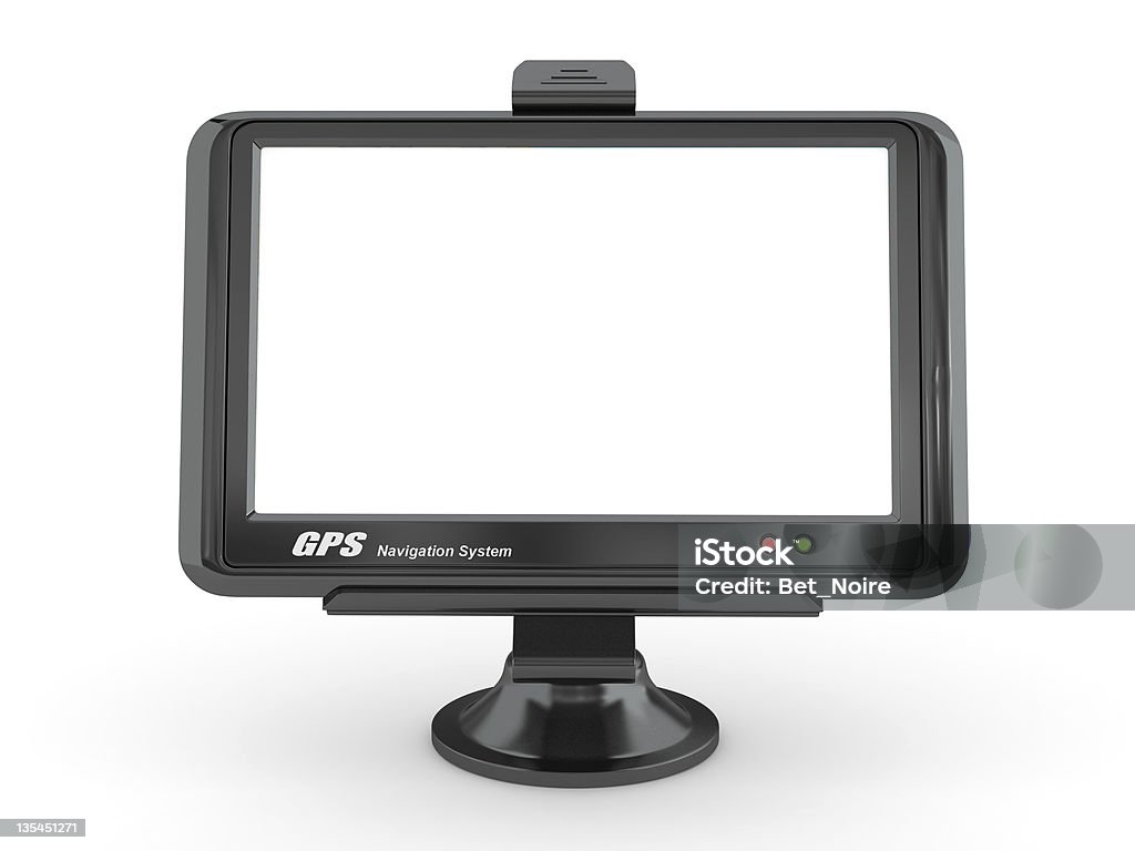 Gps con pantalla de vacío. 3 d - Foto de stock de Ayuda libre de derechos