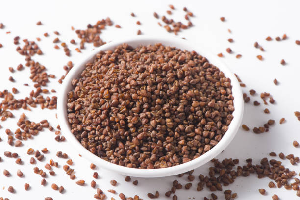 istock buckwheat tea isolated on  white background. 1354516579