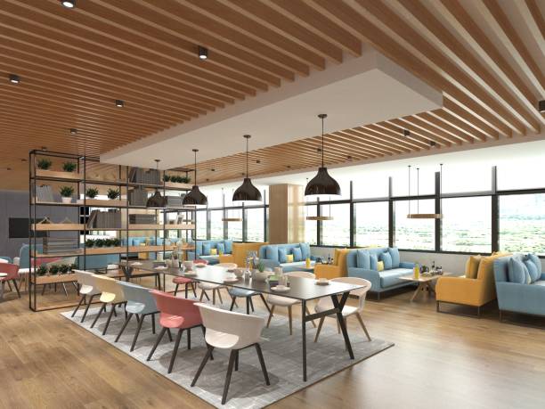 istock 3D Render of Cafe Restaurant Interior 1354519520