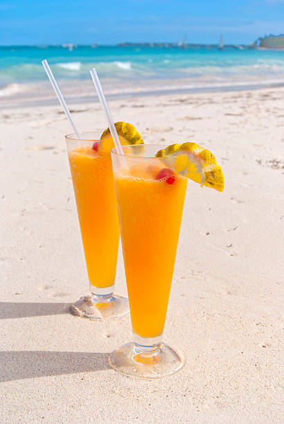 istock Tropical Cocktails on the caribbean beach 135452483