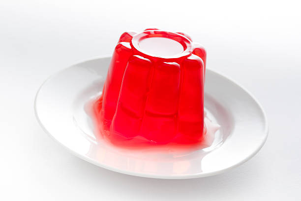 istock Strawberry gelatin on a dish 135452643