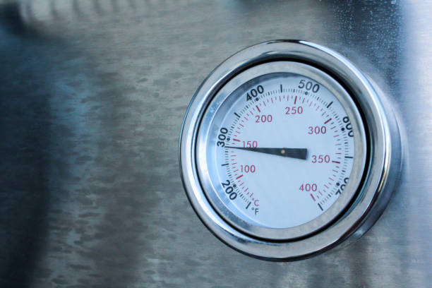 thermometer on the garden grill