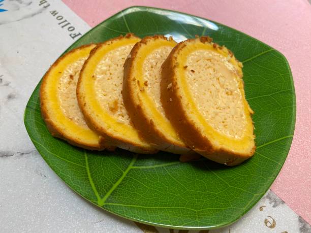 istock Sponge cake with lots of cheese 1354548866
