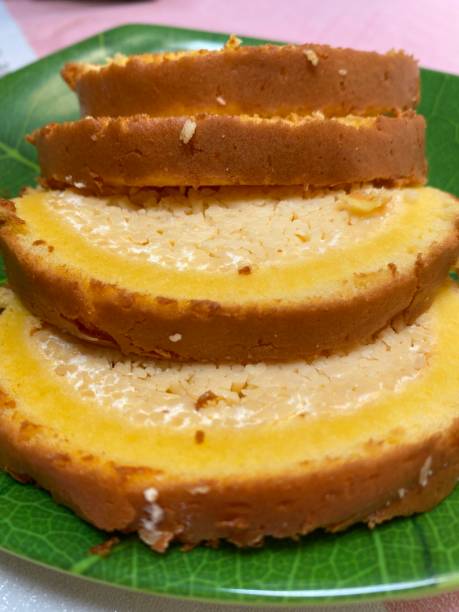 istock Sponge cake with lots of cheese 1354548872