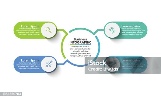 istock Business circle. timeline infographic icons designed for abstract background template 1354550703