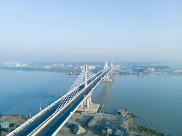 istock Aerial View of Payra Bridge 1354555222