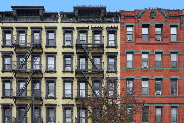 istock Old fashioned Manhattan apartment building facades 1354558364