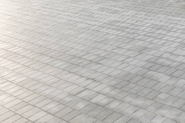 istock High angle view of empty city square floor 1354563223