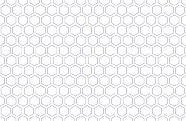 ilustrații de stoc cu fundal abstract geometric fără sudură model cu celule de formă hexagonală. ilustrație vectorială - model fagure