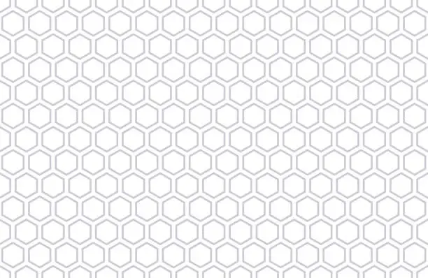 Vector illustration of Abstract geometric seamless pattern background with hexagonal shape cells. Vector illustration