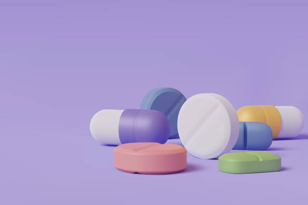 ilustraciones, imágenes clip art, dibujos animados e iconos de stock de vector ilustración de farmacia farmacia salud tableta farmacéutica. - pills