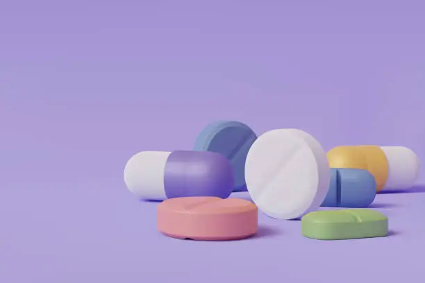 Vector illustration of Vector Illustration of pharmacy drug health tablet pharmaceutical.