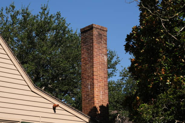 istock Vintage buildings displaying their chimneys 1354577413